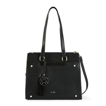 Cartera Dos Asas Tres Divisiones Inisa Negro