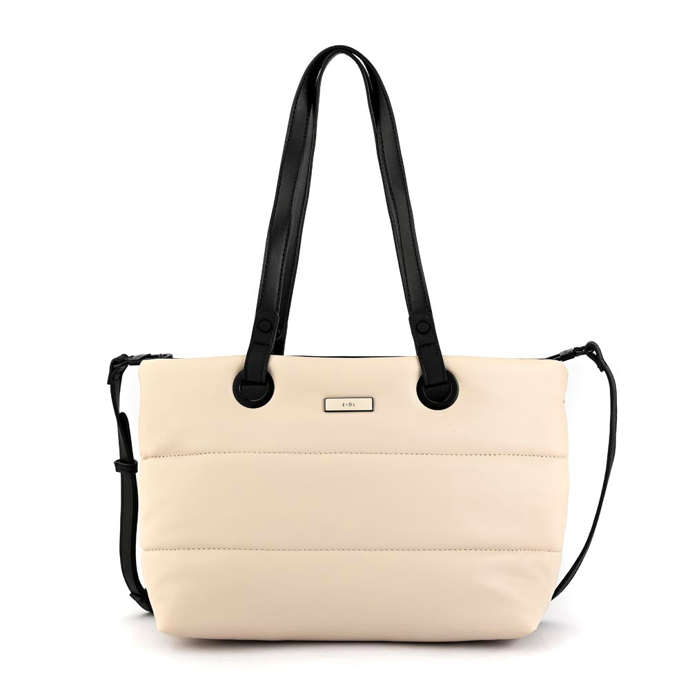 Cartera Dos Asas Sindra Blanco Crudo