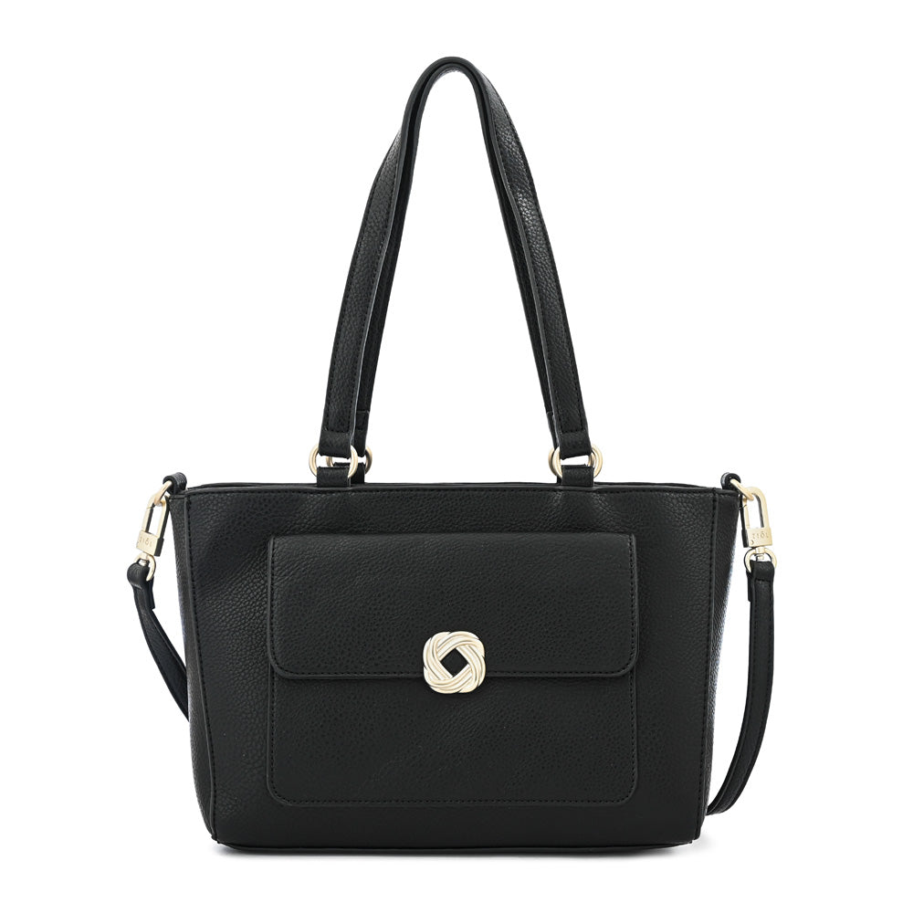 Cartera Dos Asas Agata Negro