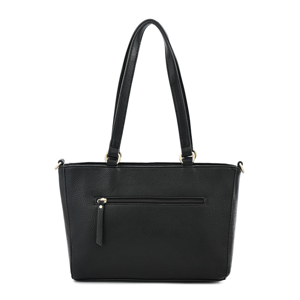 Cartera Dos Asas Agata Negro
