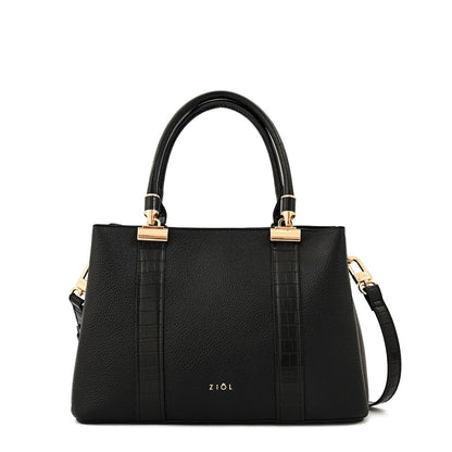 Cartera Dos Asas Manecita Negro Especial