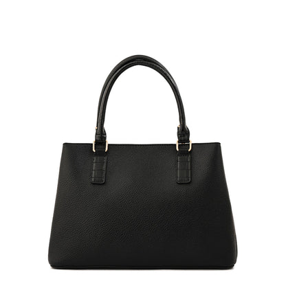 Cartera Dos Asas Manecita Negro Especial