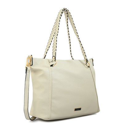 Cartera Dos Asas Rosita Blanco Crudo