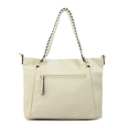 Cartera Dos Asas Rosita Blanco Crudo