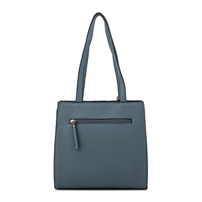 Cartera Dos Asas Creta Azul