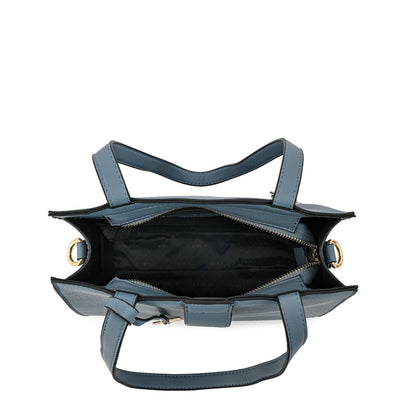 Cartera Dos Asas Creta Azul