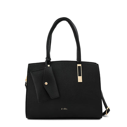 Cartera Dos Asas Yanina Negro