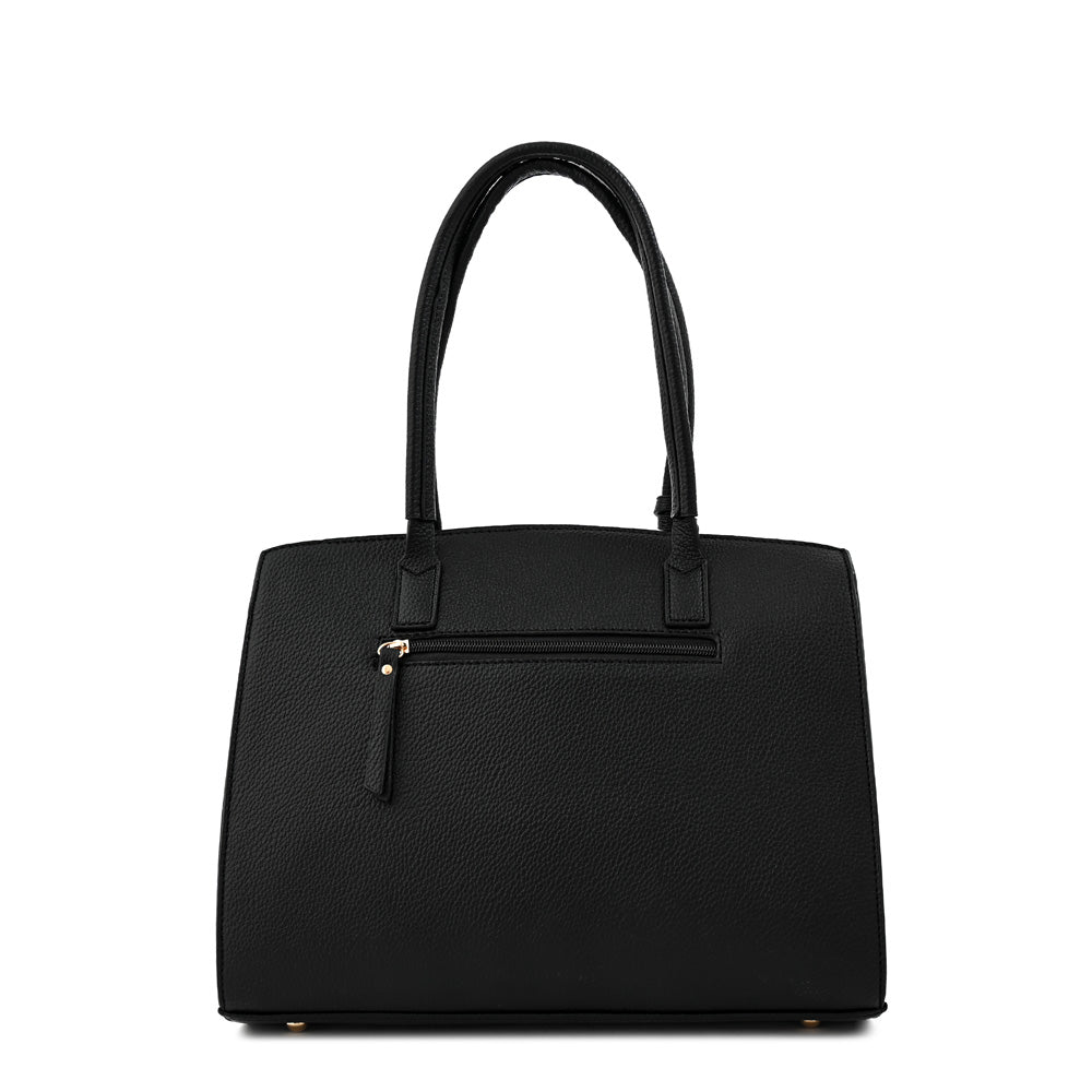 Cartera Dos Asas Yanina Negro