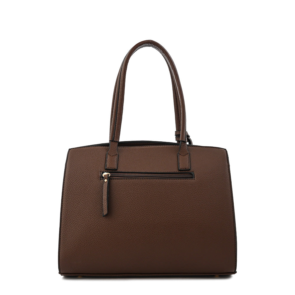 Cartera Dos Asas Yanina Café