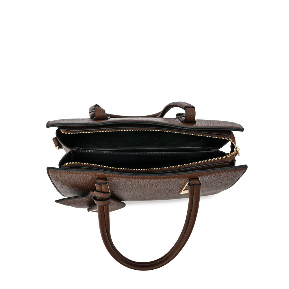 Cartera Dos Asas Yanina Café