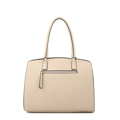 Cartera Dos Asas Yanina Blanco Crudo