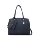 Cartera Dos Asas Yanina Azul Oscuro