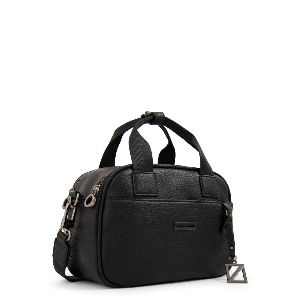 Crossbody Helena Granulado Negro