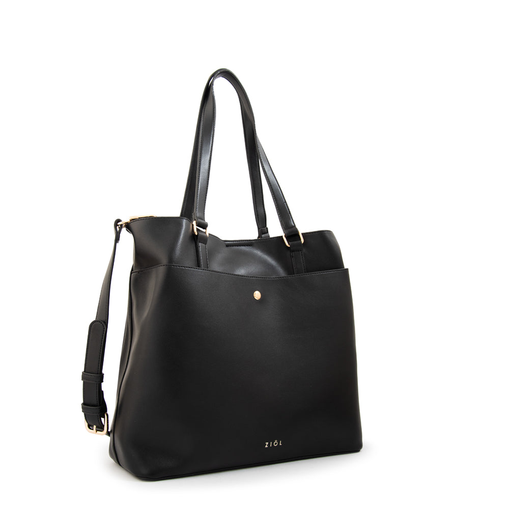 Cartera Dos Asas Siberia Negro