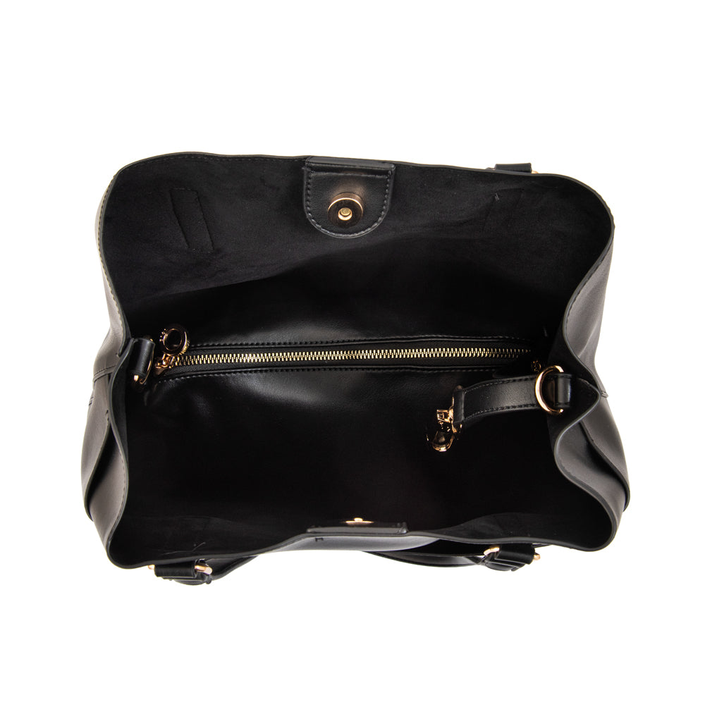 Cartera Dos Asas Siberia Negro