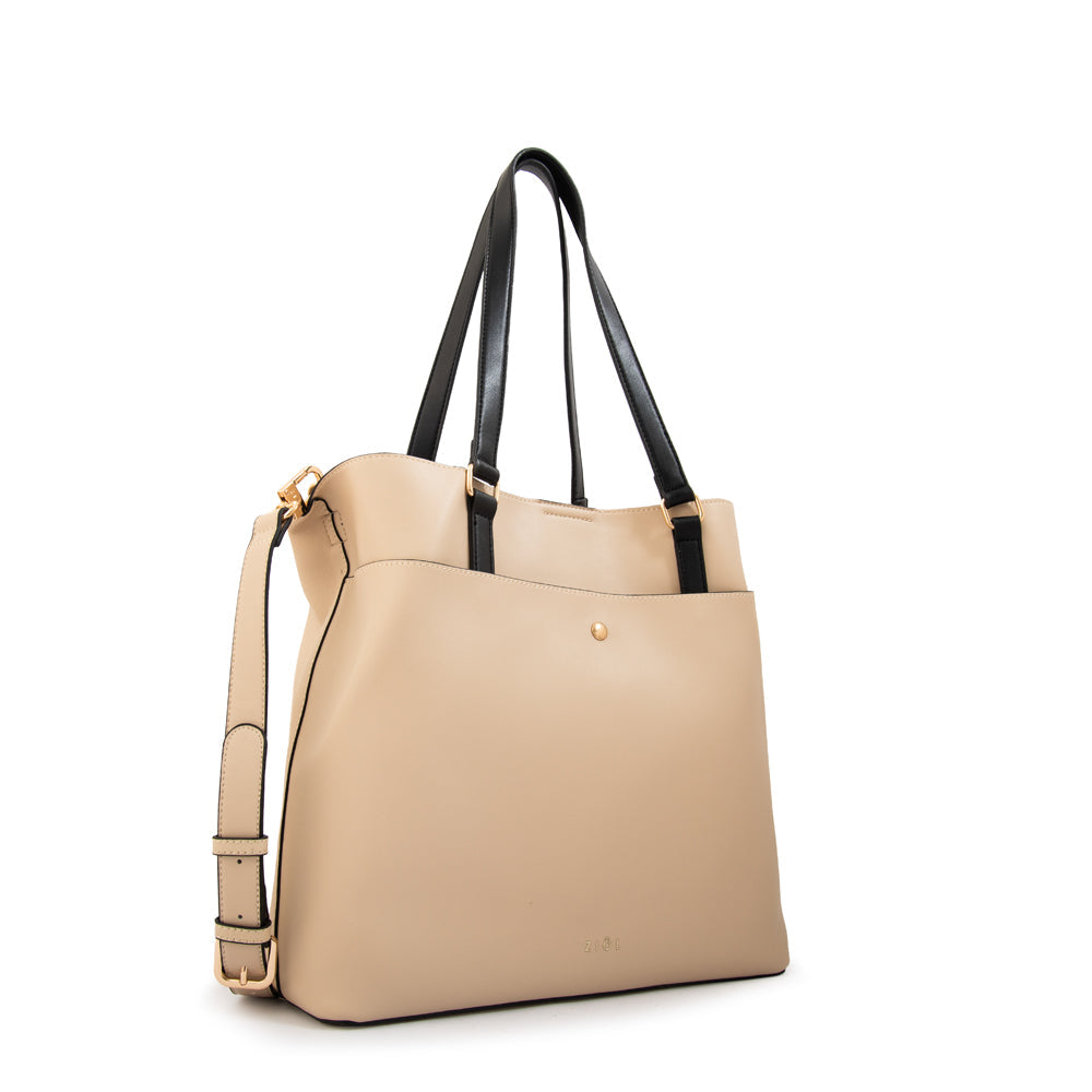 Cartera Dos Asas Siberia Blanco Crudo