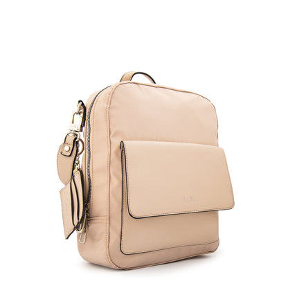 Mochila Michelle Nylon Beige