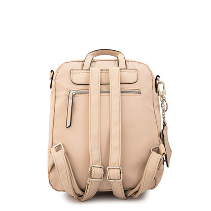 Mochila Michelle Nylon Beige