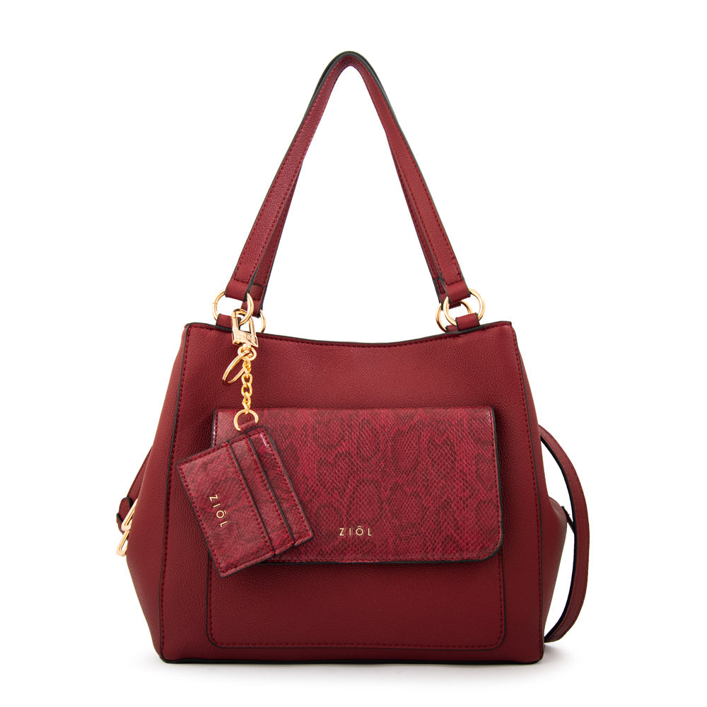 Cartera Dos Asas Michelle Rojo