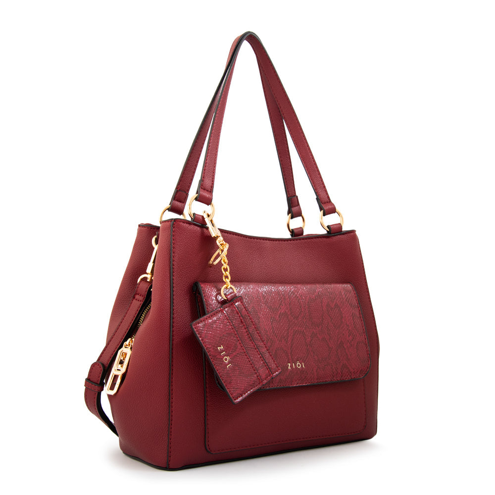 Cartera Dos Asas Michelle Rojo