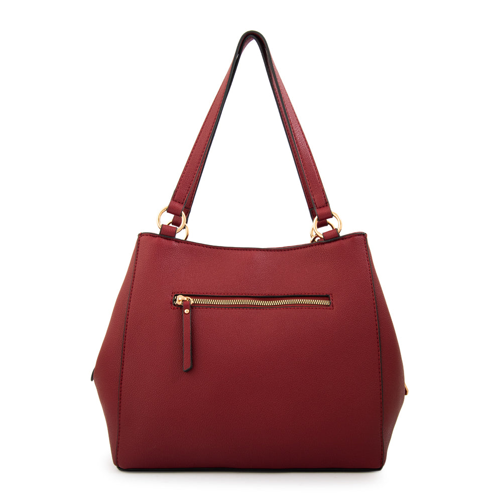 Cartera Dos Asas Michelle Rojo