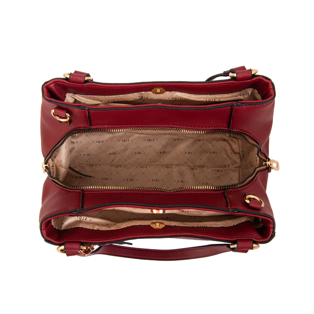 Cartera Dos Asas Michelle Rojo