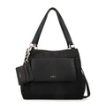 Cartera Dos Asas Michelle Nylon Negro