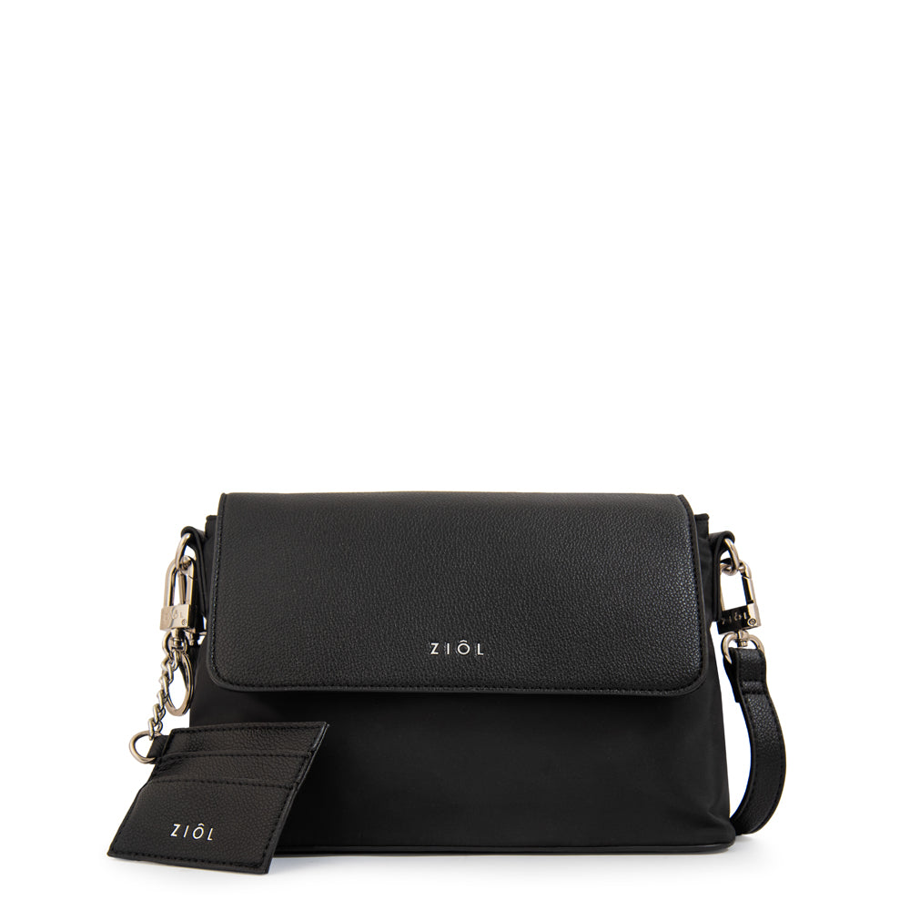 Crossbody Michelle Nylon Negro