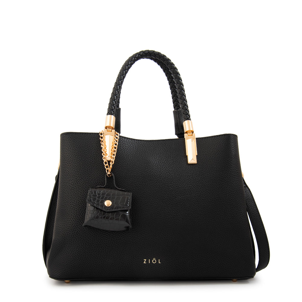 Cartera Dos Asas Bambina Negro