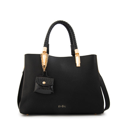 Cartera Dos Asas Bambina Negro