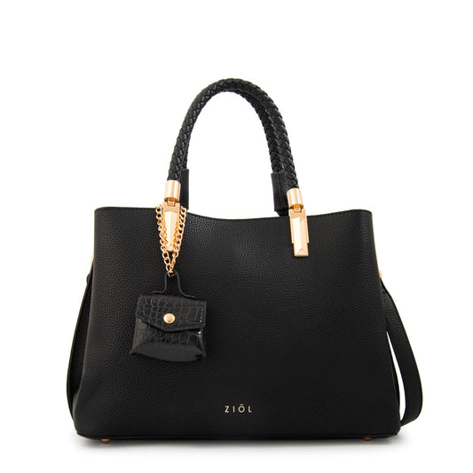 Cartera Dos Asas Bambina Negro