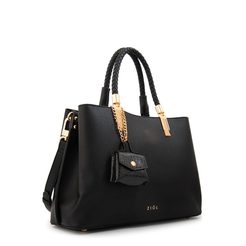 Cartera Dos Asas Bambina Negro