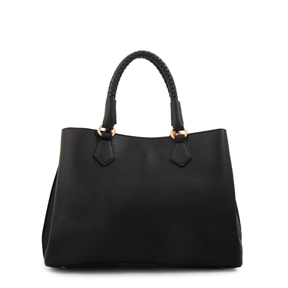 Cartera Dos Asas Bambina Negro