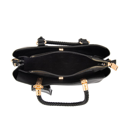 Cartera Dos Asas Bambina Negro