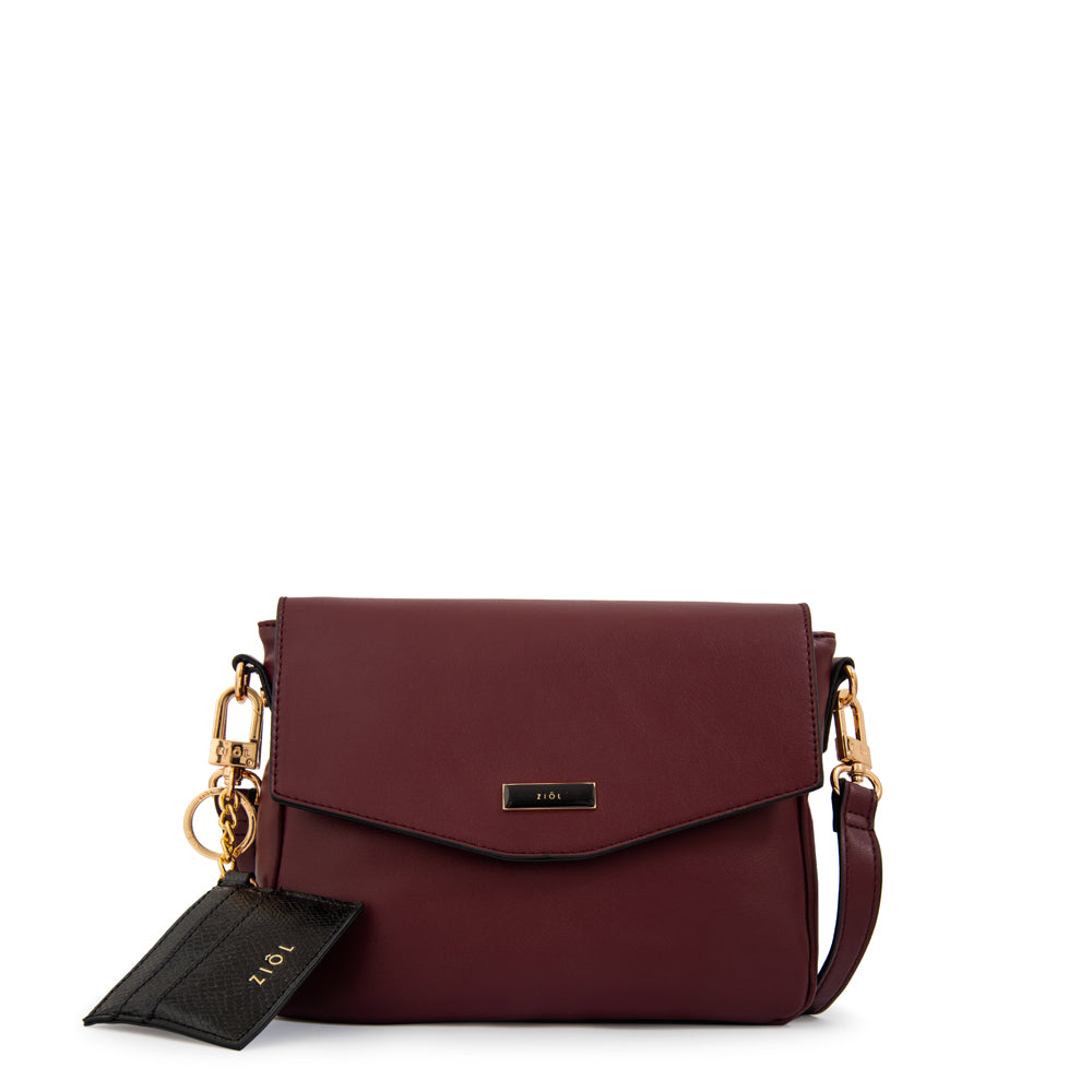 Crossbody Raquel Rojo Oscuro