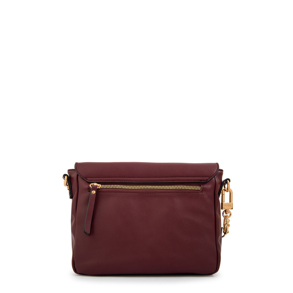 Crossbody Raquel Rojo Oscuro