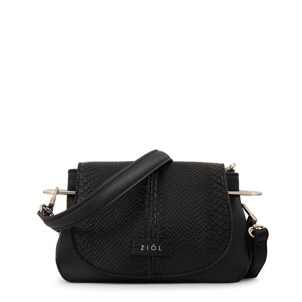 Crossbody Marcela Snake Negro