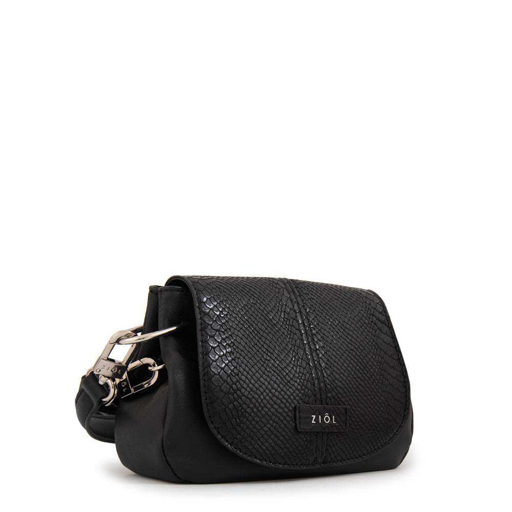 Crossbody Marcela Snake Negro