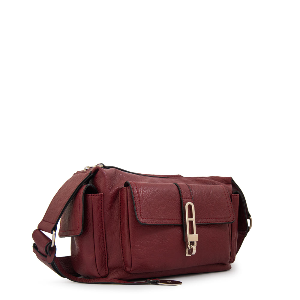 Crossbody Monserrat Rojo Oscuro