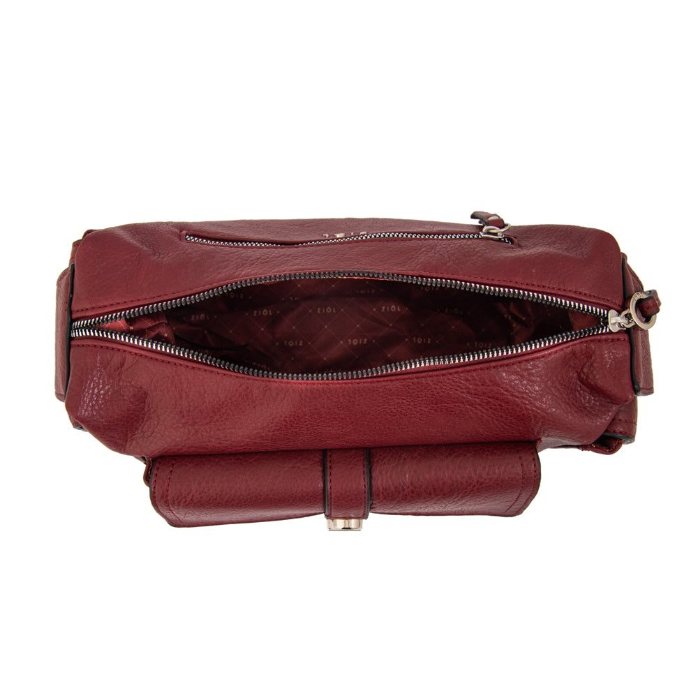 Crossbody Monserrat Rojo Oscuro