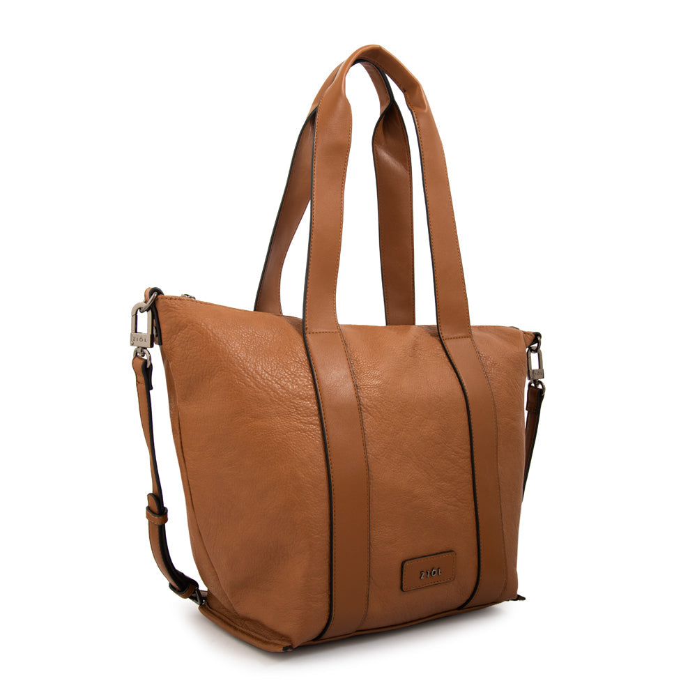 Cartera Dos Asas Nelly Camel