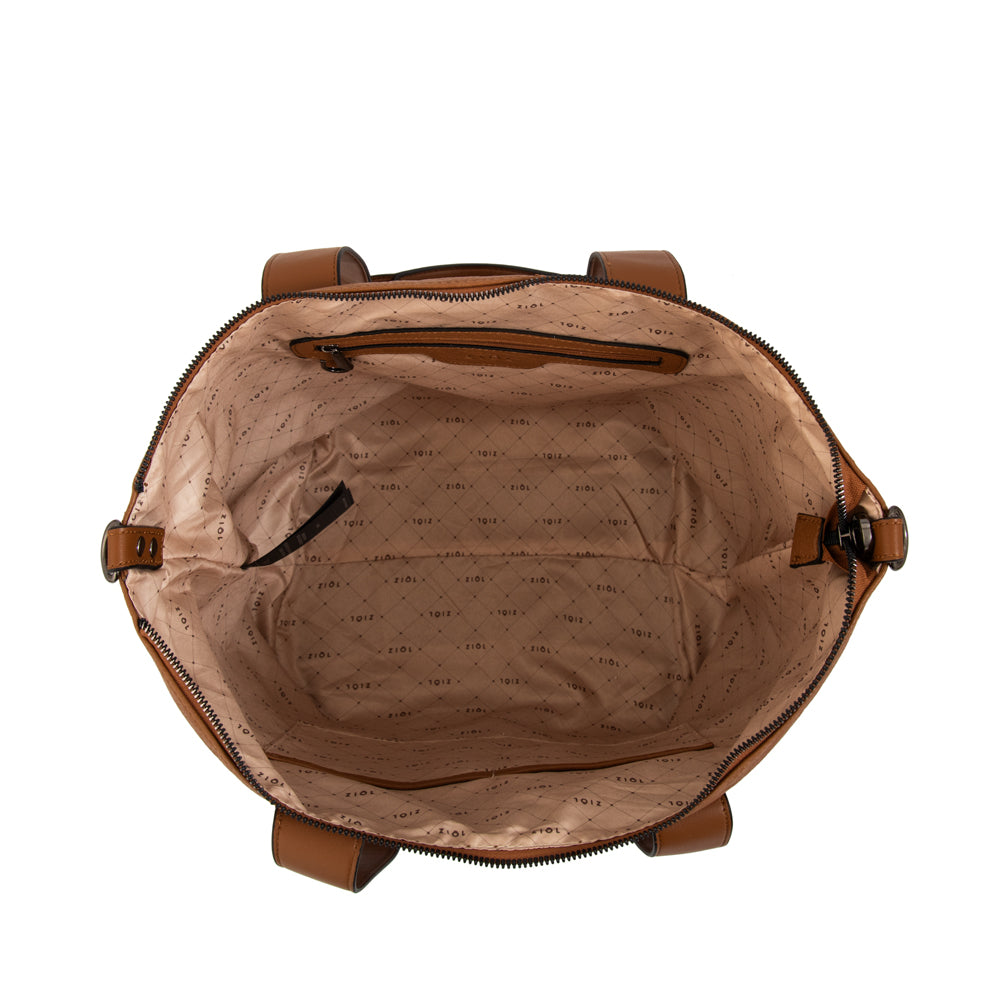 Cartera Dos Asas Nelly Camel