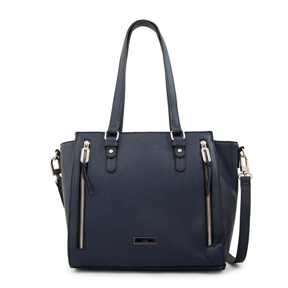 Cartera Dos Asas Penny Azul Oscuro