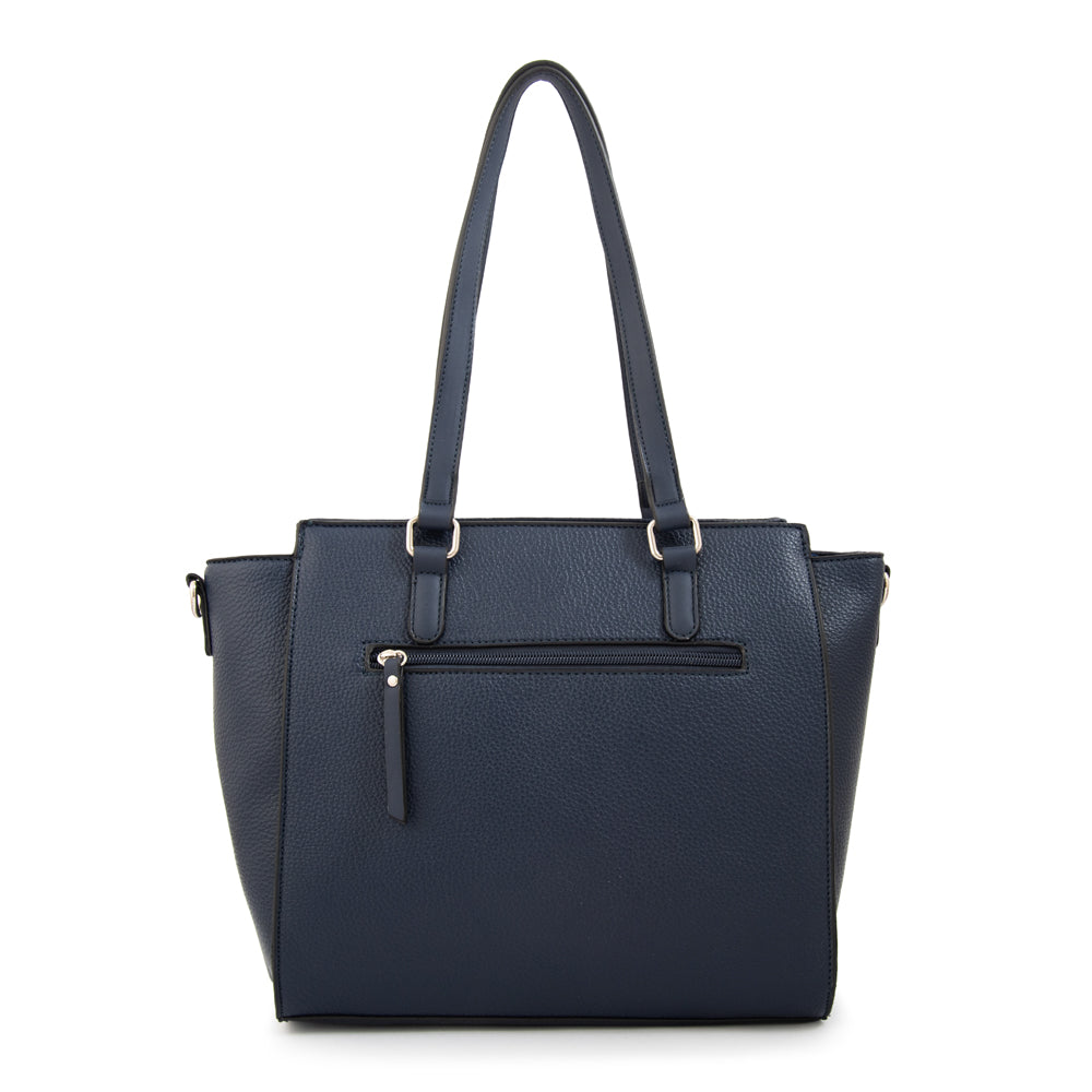 Cartera Dos Asas Penny Azul Oscuro