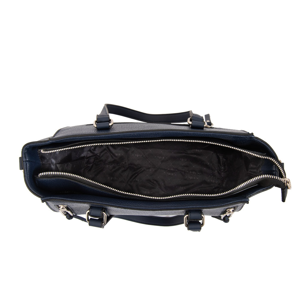 Cartera Dos Asas Penny Azul Oscuro