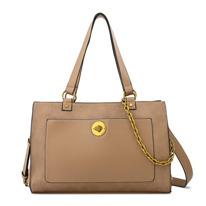 Cartera Dos Asas Nina Beige