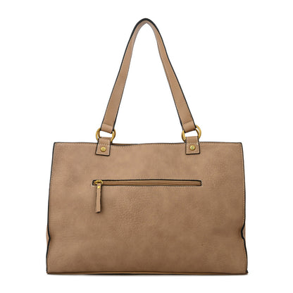 Cartera Dos Asas Nina Beige