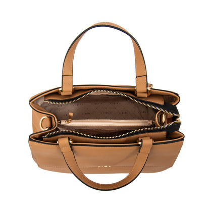 Cartera Dos Asas Sofy Camel