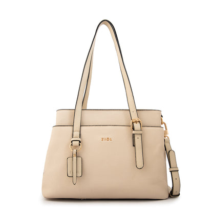 Cartera Dos Asas Ludovica Blanco Crudo