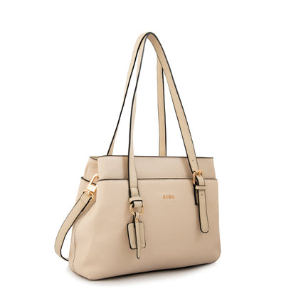 Cartera Dos Asas Ludovica Blanco Crudo